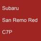 Preview: Subaru, San Remo Red, C7P.